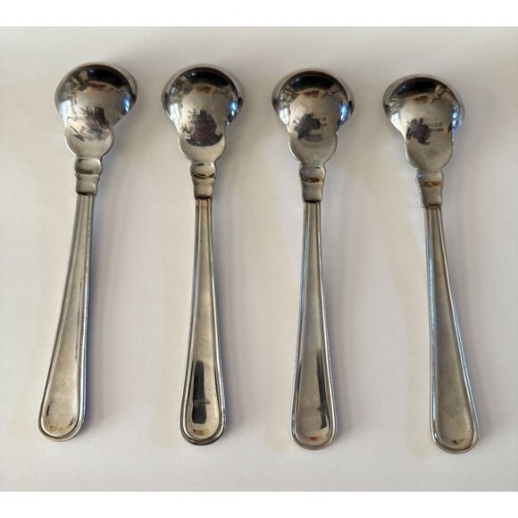 Set Of 4 Vintage Spoons Floral Pattern - Picture 2 of 2